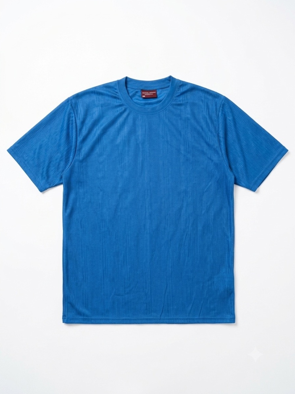 Blue Crew Neck Men's T-Shirt